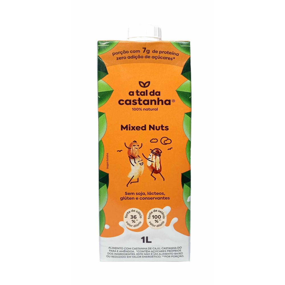 Bebida de Castanha Mixed Nuts A Tal da Castanha 1L