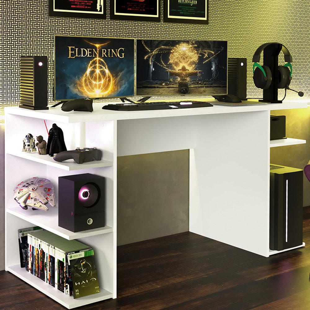 Mesa para Computador Gamer 9409 Madesa - Branco em Oferta na Shopee
