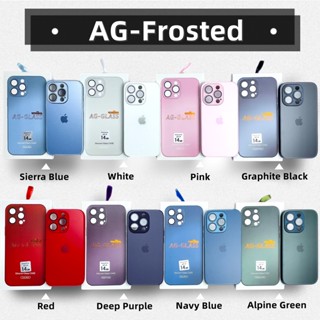 AG Câmera Fosca Capa Protetora De Lente De Celular Para iPhone 13 14 Pro Max 11 12 14 Plus Traseira De Vidro Temperado