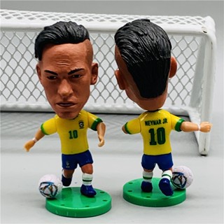 Soccerwe 7cm Figuras De Futebol Em Altura 2022 Nova Série Brasil 10 # Coleções De Bonecas Neymar Presente