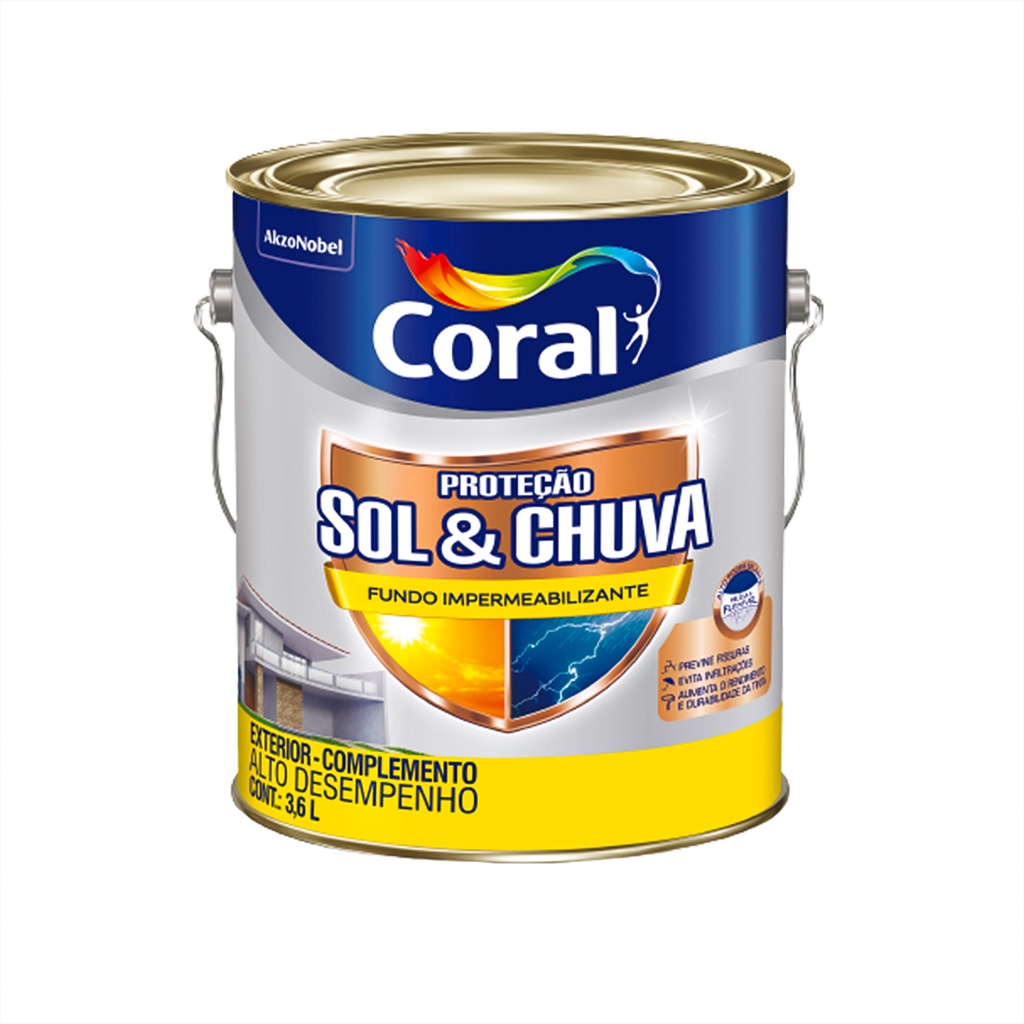 Fundo Impermeabilizante Proteção Sol Chuva Flexivel 3,6 L