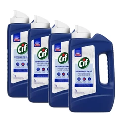 Kit 4 Detergentes em Pó CIF para Lava Louças 1kg cada