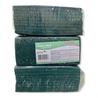 30 Esponja Fibra Verde Limpeza Panela Assadeira Louça 10x230 em Oferta na Shopee