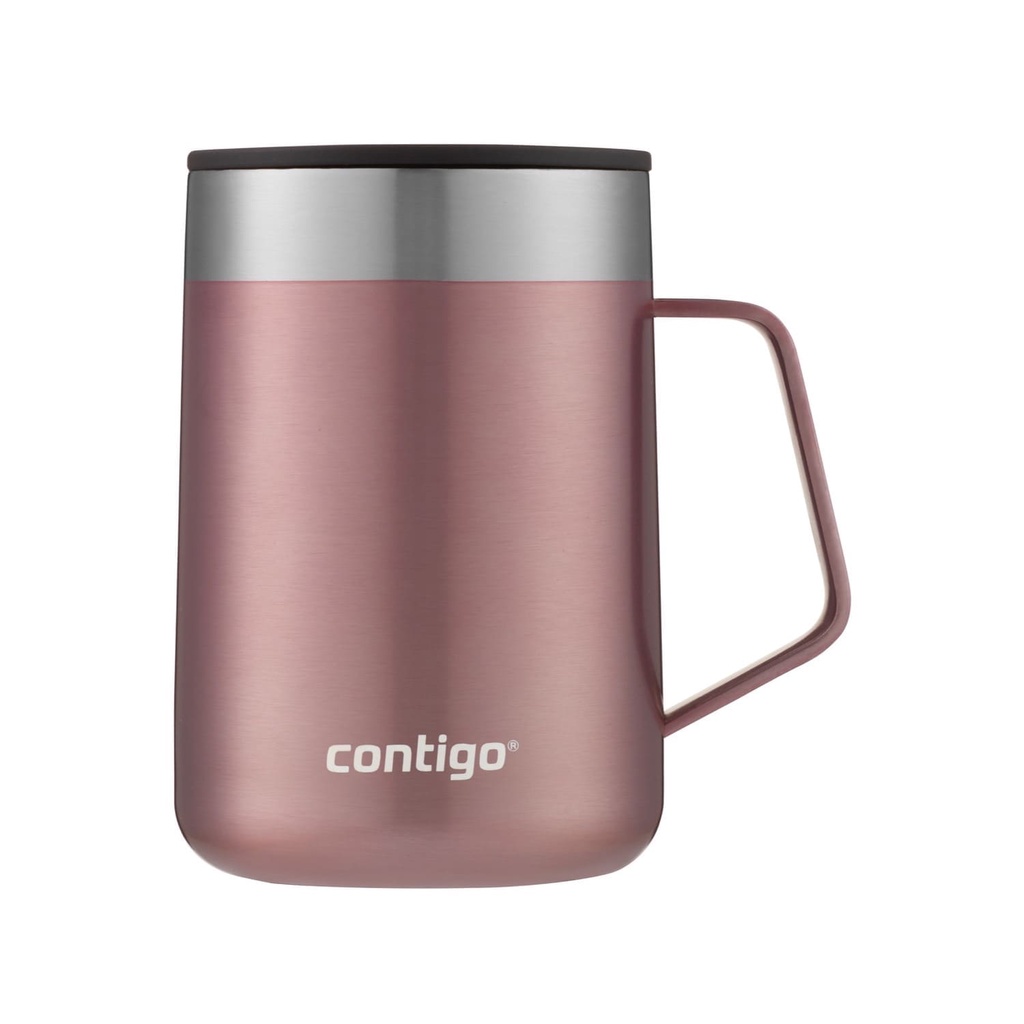 Caneca Térmica Com Alça Em Aço Inox Contigo ® 414ml Rose