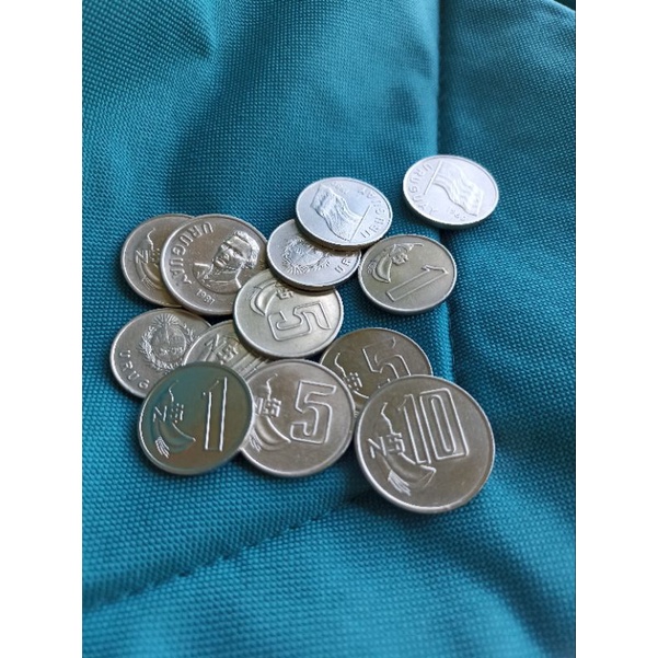 1, 5, 10 Novo peso Uruguaio 1980 a 1981 🇺🇾
