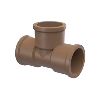 TE Soldável Marrom PVC Hidráulica 40 e 50mm