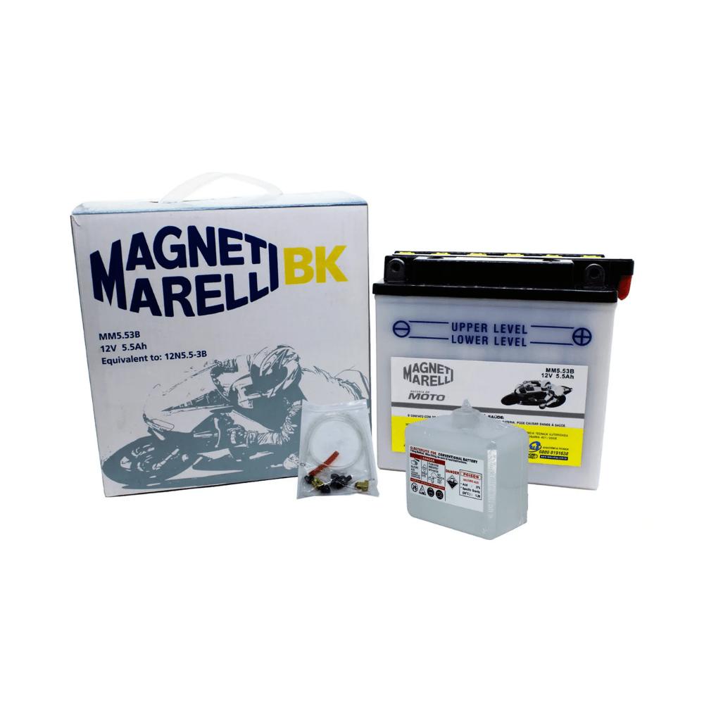 Bateria 12v Convencional Magneti Marelli - MM5.53B em Oferta na Shopee