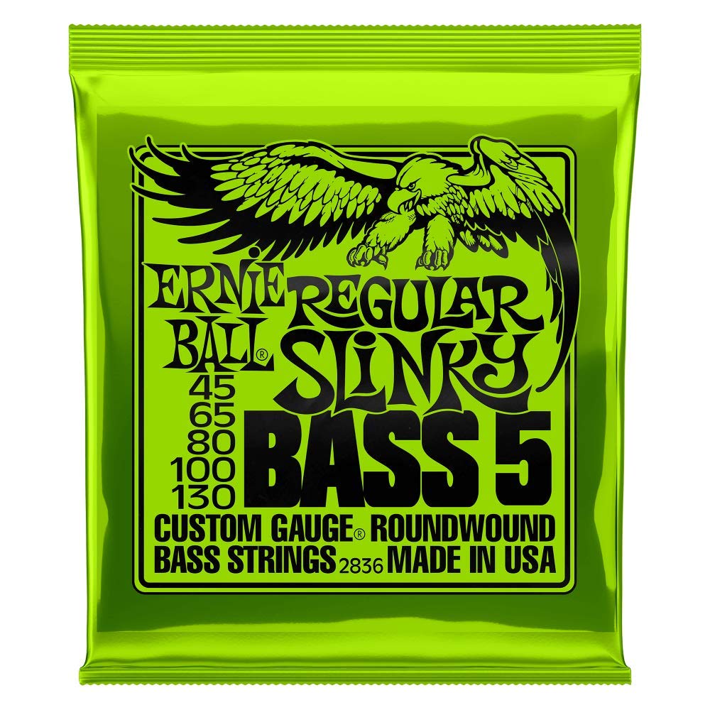 Ernie ball Bola 2836 Regular Slinky 5 Ferimento Baixo Corda Guitarra Níquel Folheado Cordas À Prova De Ferrugem Instrumentos Musicais 2824 2833 em Oferta na Shopee