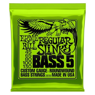 Ernie ball Bola 2836 Regular Slinky 5 Ferimento Baixo Corda Guitarra Níquel Folheado Cordas À Prova De Ferrugem Instrumentos Musicais 2824 2833 em Oferta na Shopee