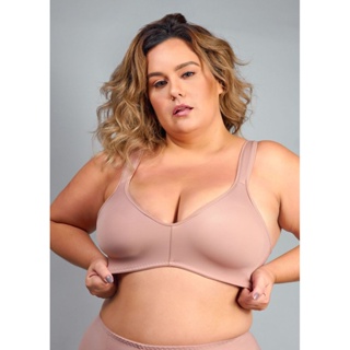 Sutiã Cobertura Total Duloren Sem Bojo Em Tecido Duplo Flex Power CASTANHA Plus Size em Oferta na Shopee