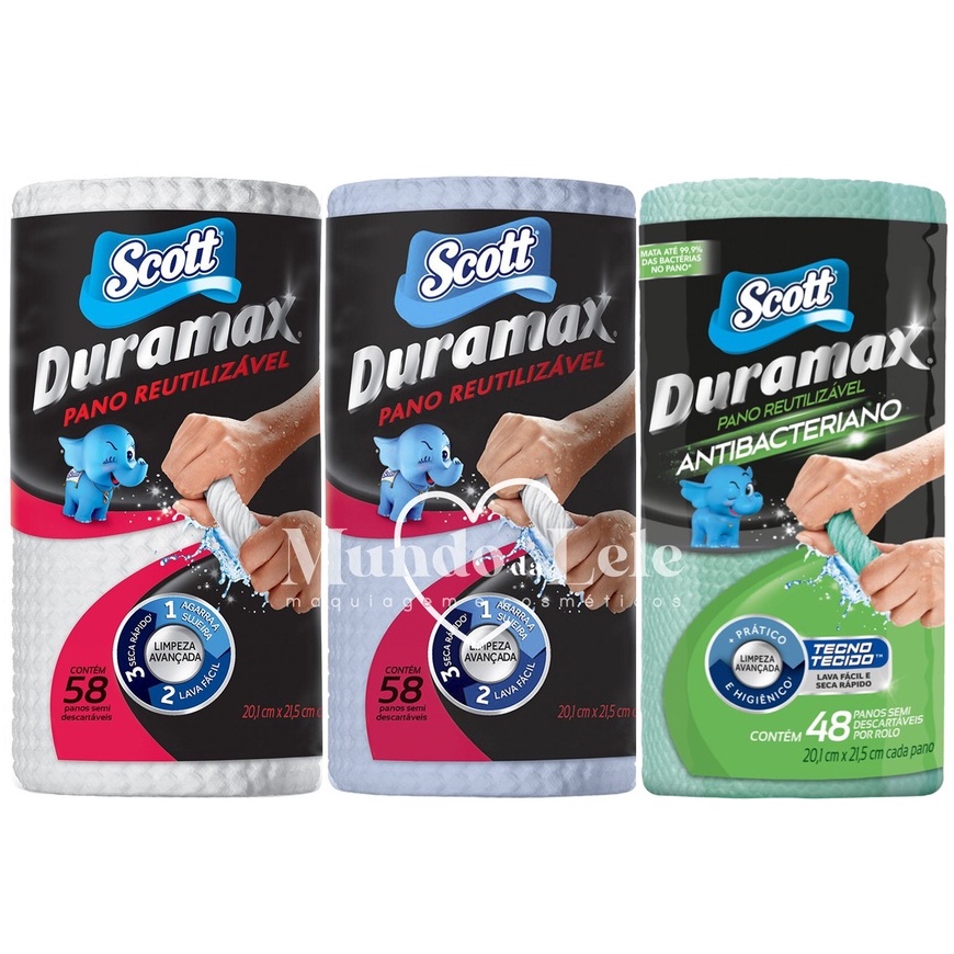 Pano Reutilizável Scott Duramax - 1 Pacote em Oferta na Shopee