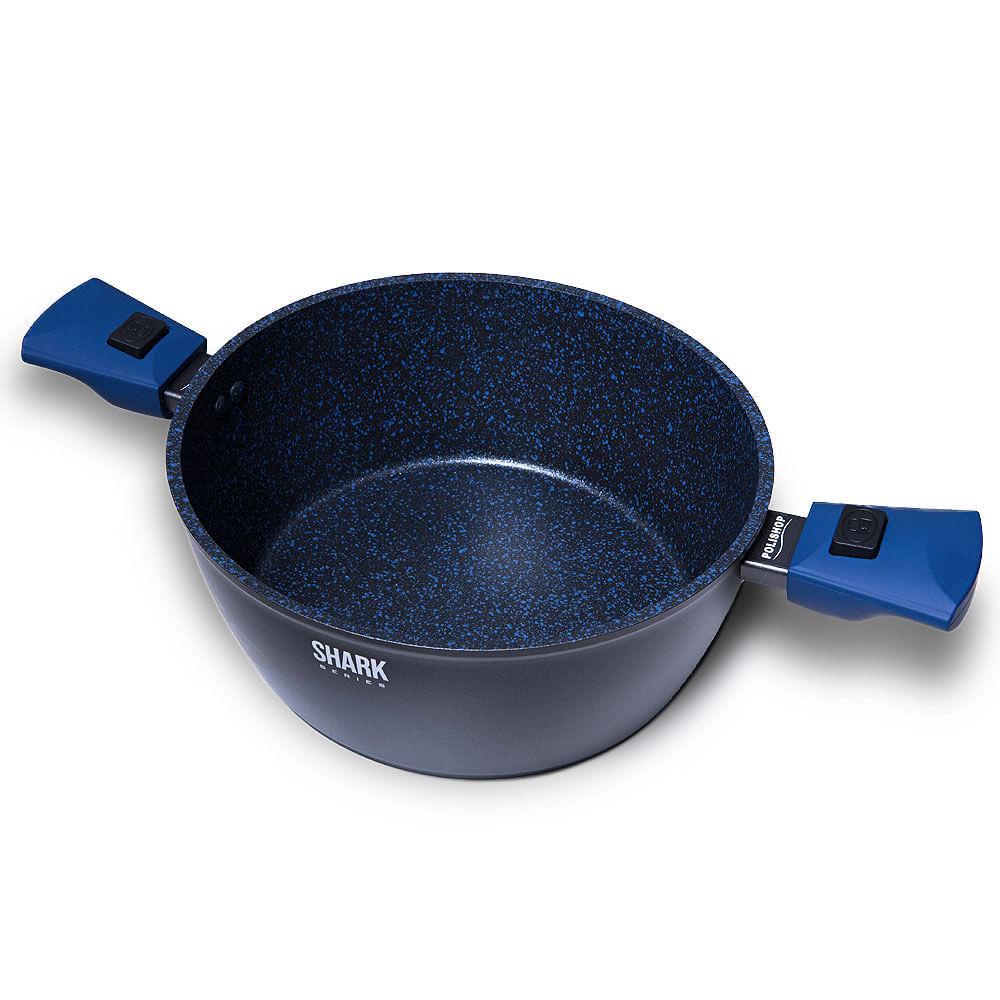 Panela Polishop Family Size 24cm Ichef Ultra Polishop Shark Series - Azul - Home & Living
