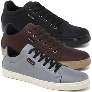 Kit 3 Pares Sapatênis Masculinos Promoção Têxtil 27 ao 46 Em 3 Cores Ref:1975
