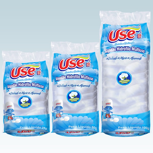 Algodão Branco Hidrófilo Multiuso 25g - USE IT
