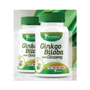 GINKGO BILOBA COM GINSENG 500MG | 100 CÁPSULAS