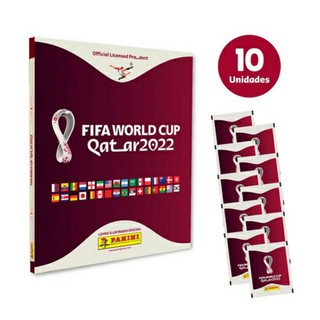 Álbum Capa Dura Copa do Mundo Qatar 2022 + 50 Figurinhas Avulsas