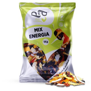 Mix Energia Damasco Uva Passa Coco Chips Cranberry Banana Passas 1Kg