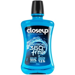 Enxaguante Bucal Close Up Ice Com Álcool 250ml
