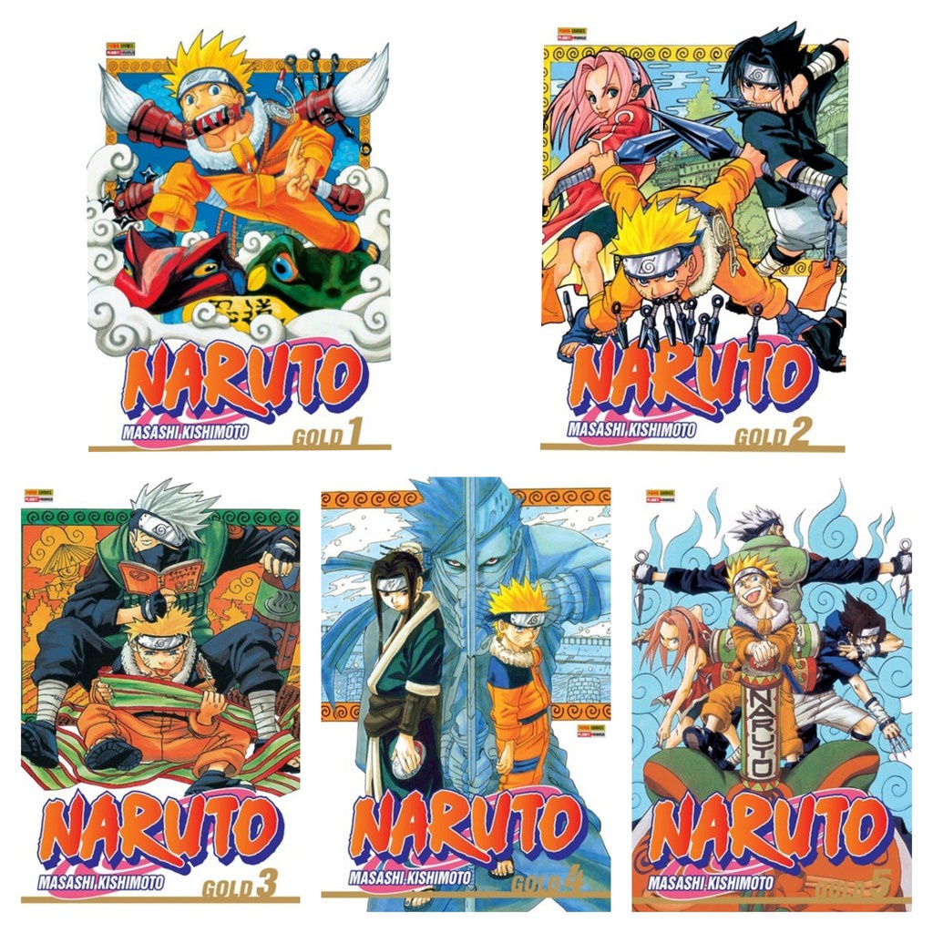 manga Naruto Gold Vols. 1 ao 5