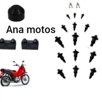 2 trava + 6 presilha pequena + 9 grande pop 110 carenagem farol lateral rabeta coxim banco capa