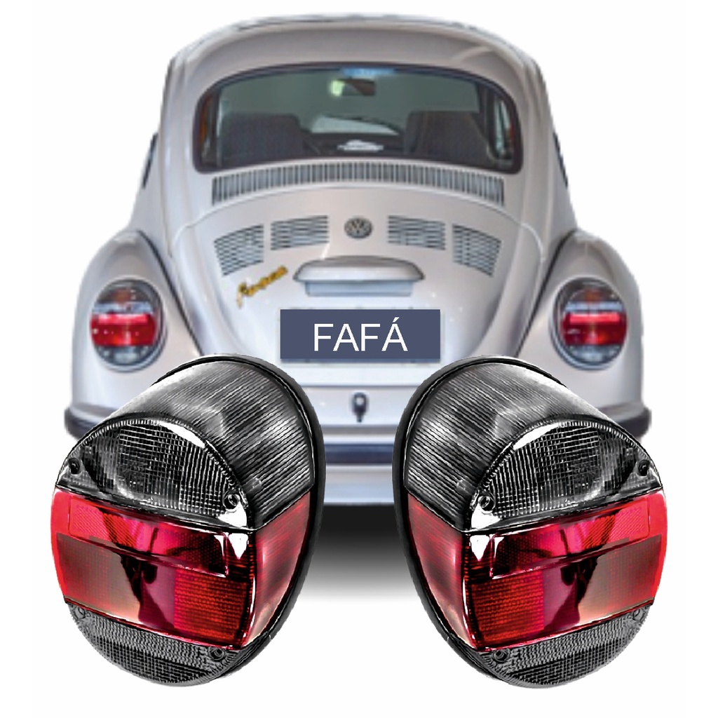 Par Lanterna Fusca Fafá Itamar Fumê 79 80 81 82 83 84 85 86 93 94 95 96 carcaça + soquete + lente + borracha de vedação