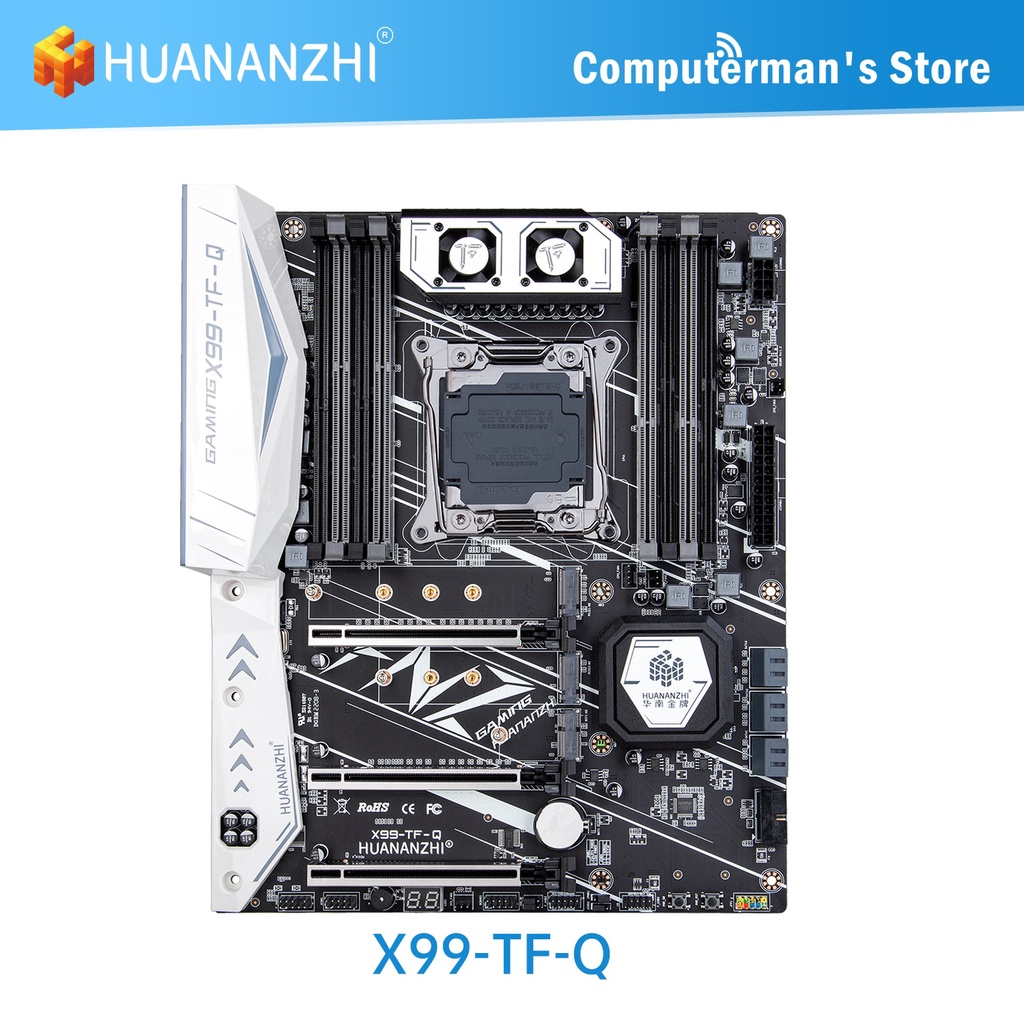 Placa Mãe original HUANANZHI X99 TF Q X99 Intel XEON E5 LGA2011-3 Todas As Séries DDR3 DDR4 ECC Memória NON-dual NVME