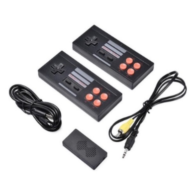 Videogame Retro Mini Box Stick UBS com 620 Jogos 8-Bits + 2 Controles Sem Fio Game Liga TV Game TV Tubo Presente de Natal Vídeo Game