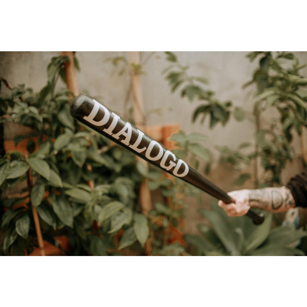 taco de baseball dialogo com frase decorativo madeira maciça + suporte