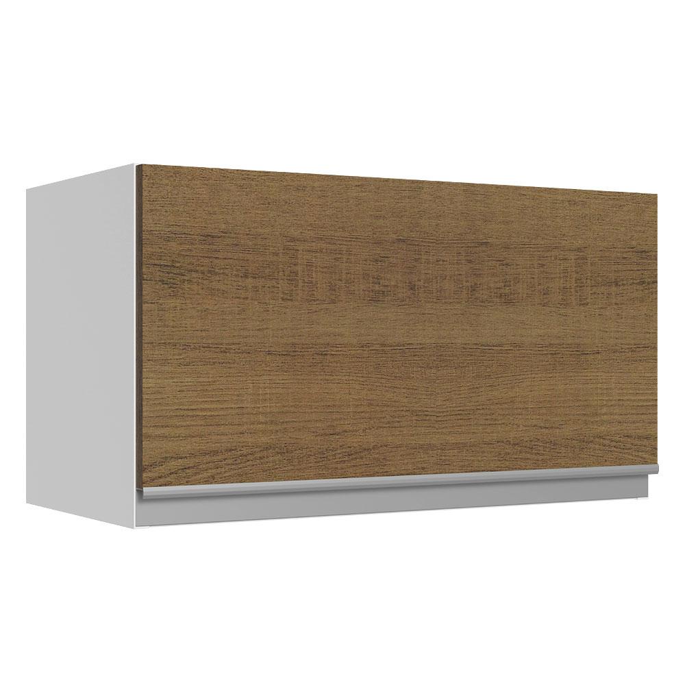 Armário De Cozinha Aéreo 100% MDF 60 cm 1 Porta Basculante Branco Brilho Acordes Madesa - Home & Living