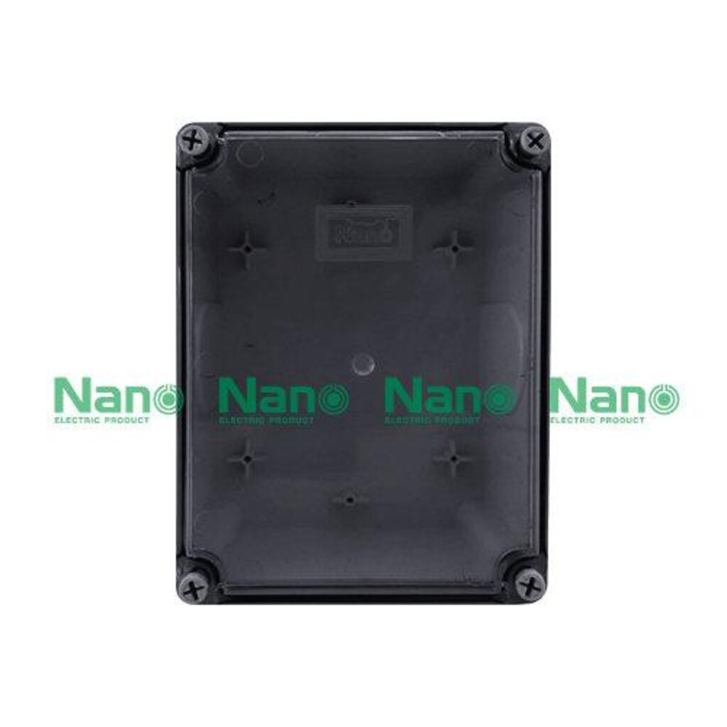 รูปสินค้า NANO Electric® NANO-205CB กล่องกันน้ำพลาสติก ฝาใส ขนาด W151xH198xD96 mm (JUNCTION BOX IP65) สีดำ