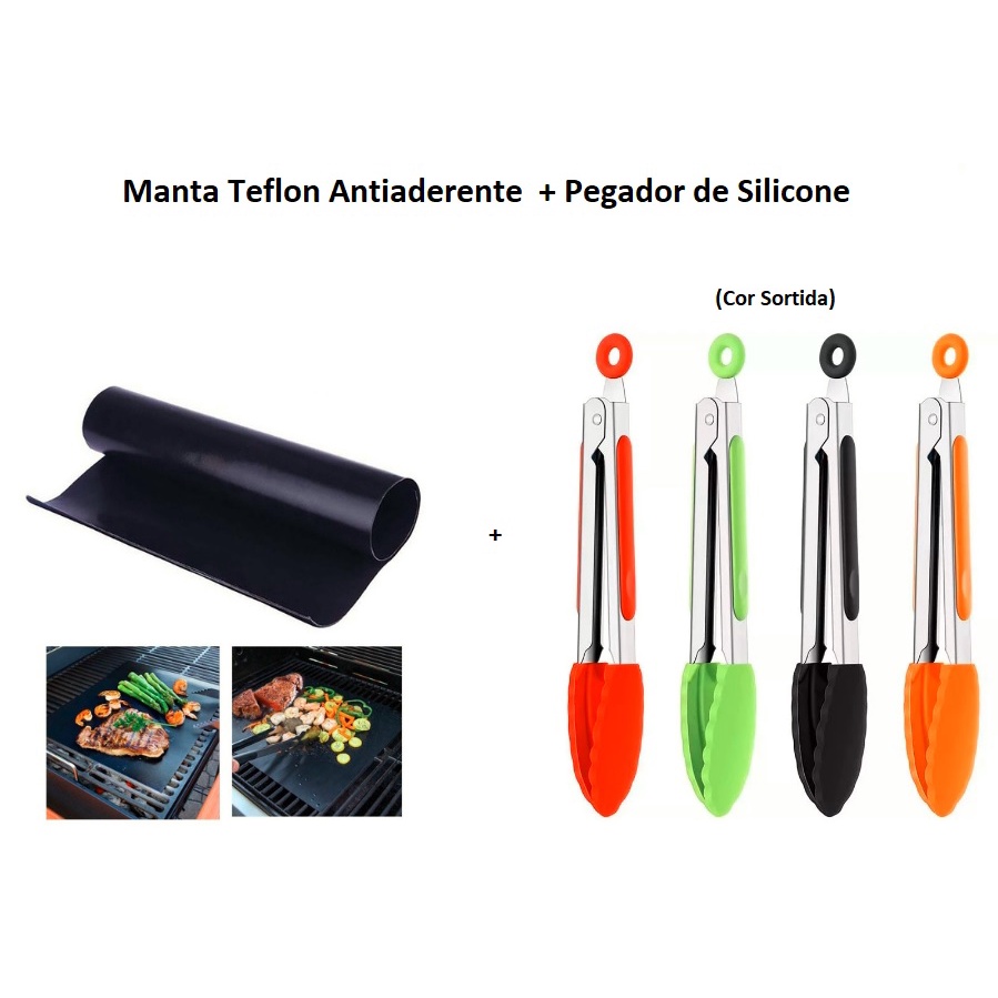 Manta Antiaderente + Pegador de Silicone Multiuso