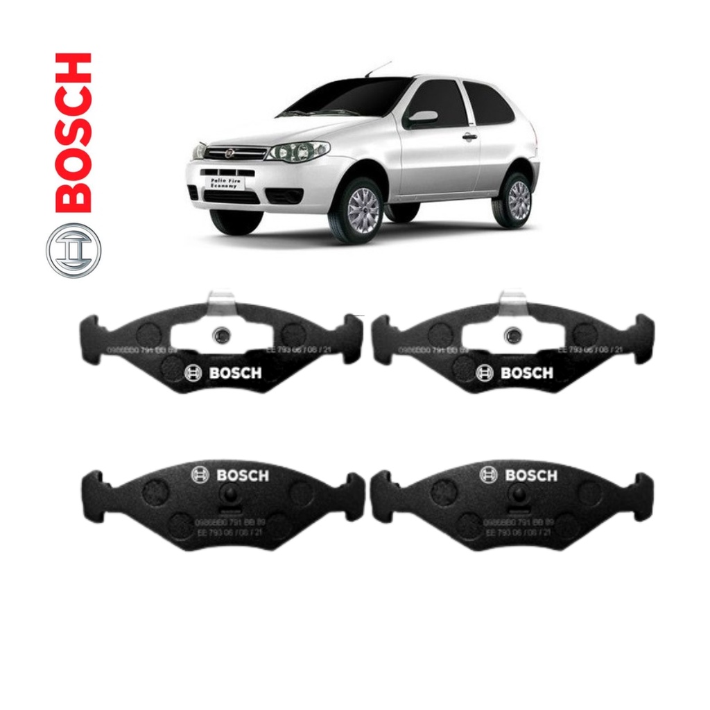 Jogo Pastilha Freio Dianteira Palio Fire Economy Original Bosch 2010 2011 2012 2013 2014 2015 2016 em Oferta na Shopee