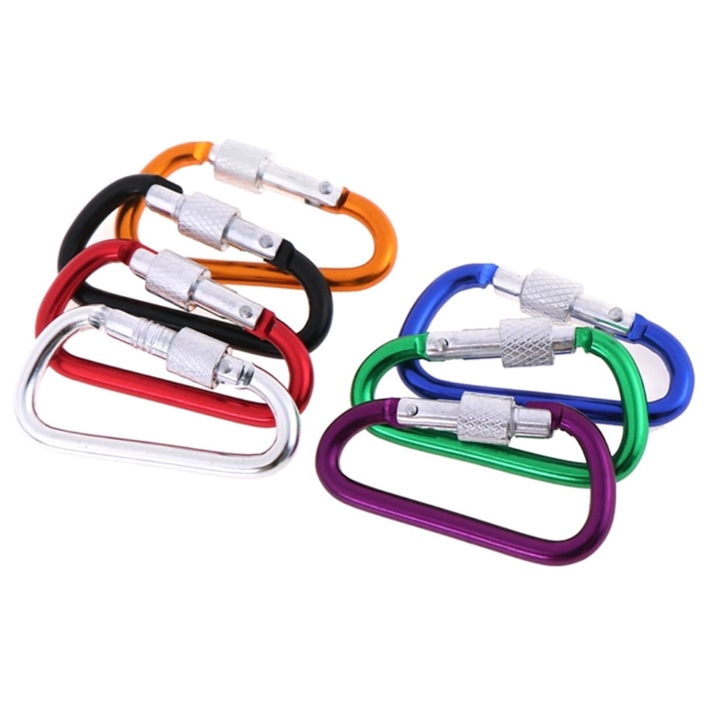 Chaveiro Mosquetao Tipo Camping Trilha Mochila Chaveiro Mosqueto 7cm