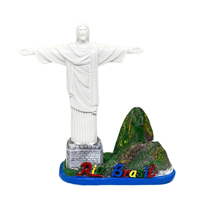 Enfeite Decorativo Escultura Cristo Redentor E Pão De Açúcar Lembrança Rio de Janeiro
