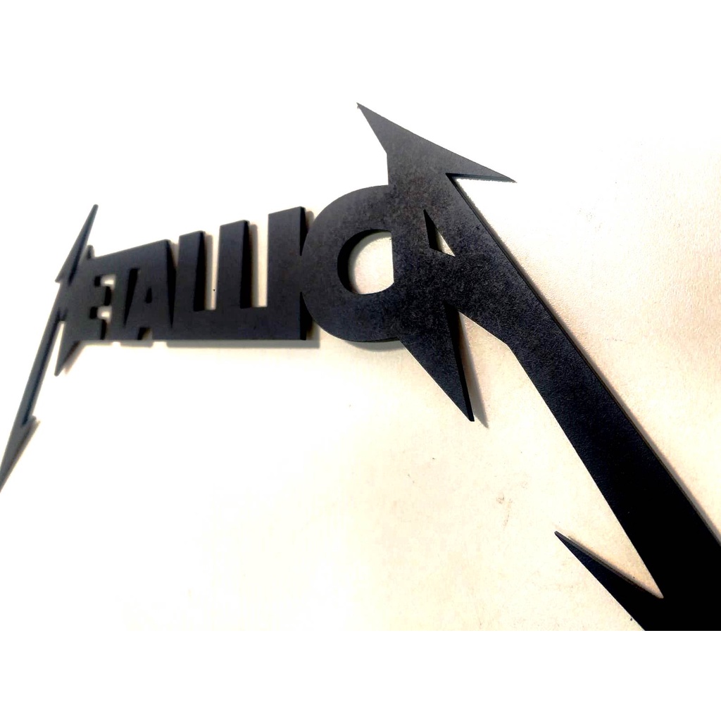 Decoração Parede Rock Metallica quadro decorativo Rock aplique de parede mdf alto relevo metalica