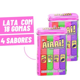 Goma de Mascar Aiaai em Latinha - 4 Sabores Kids Zone
