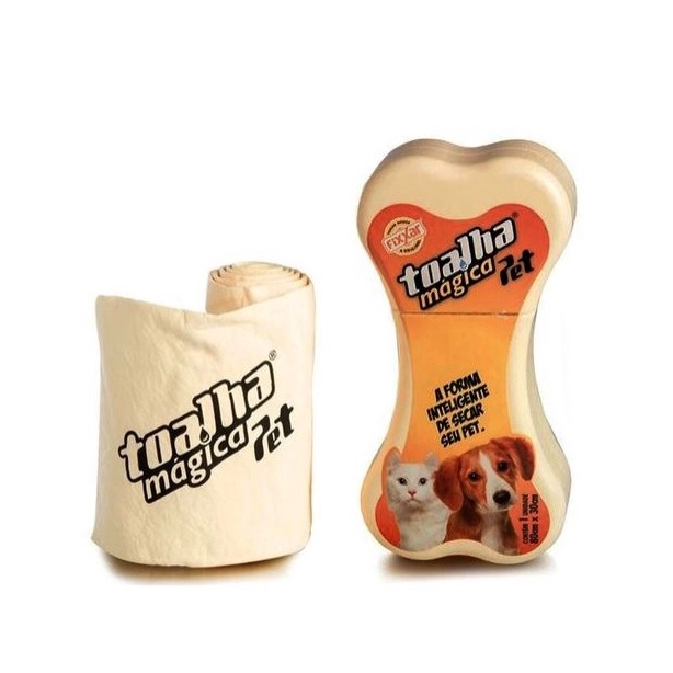 Toalha Mágica Fixxar Secagem Pet Cão Gato Alta Absorção em Oferta na Shopee