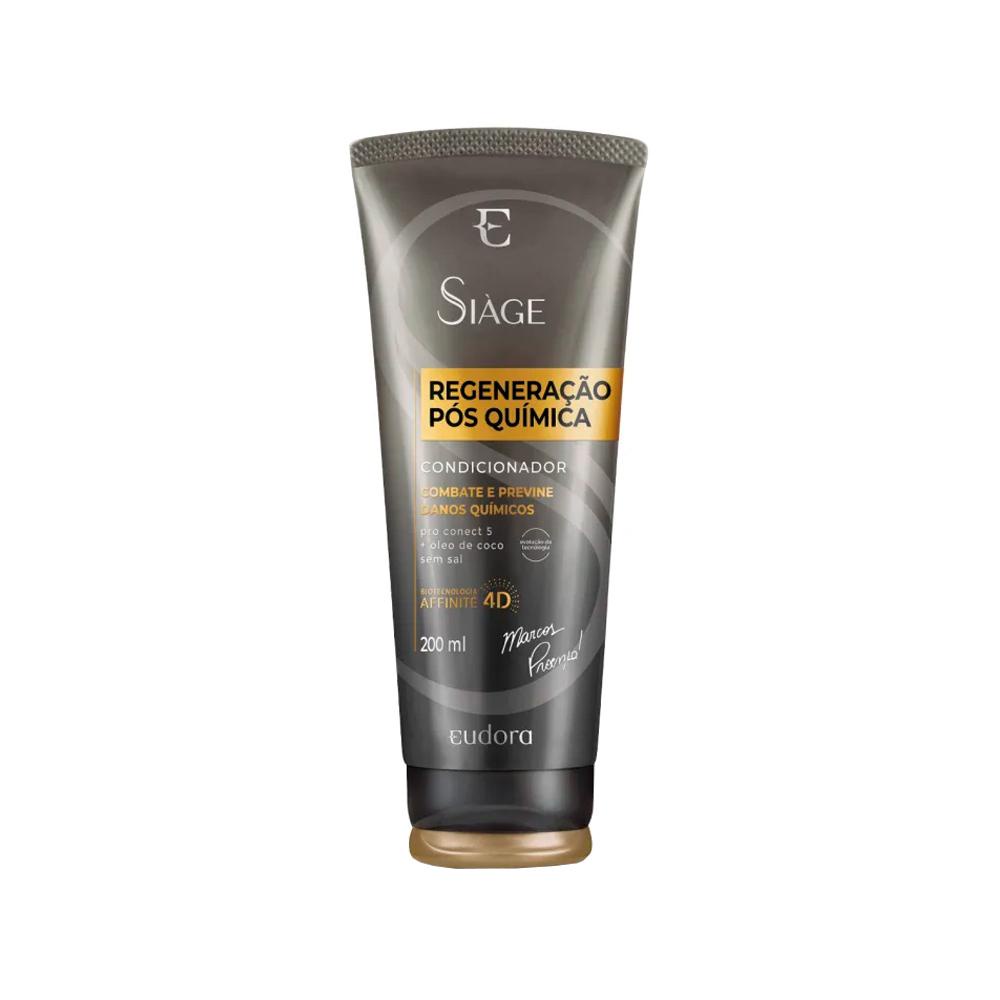 Eudora Siáge Regeneração Pós Química 4D Condicionador 200ml - Beauty