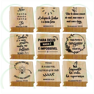 CARIMBOS VERSICULOS BIBLICOS PARA EMBALAGENS DIVERSAS em Oferta na Shopee