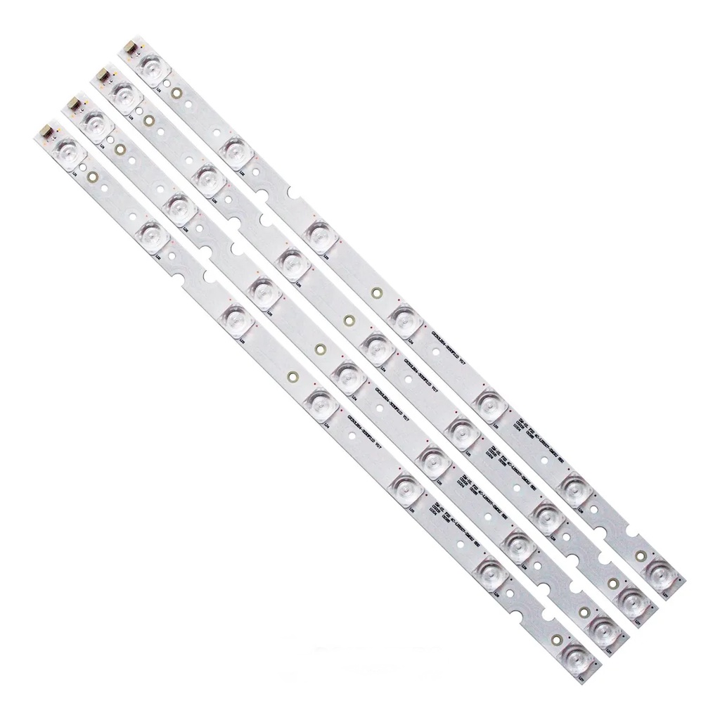 Kit Barra de LED Compatível com TCL 50 Polegadas 50P65US / 50P8M - Kit com 4 Barras de 7 Led Cada.