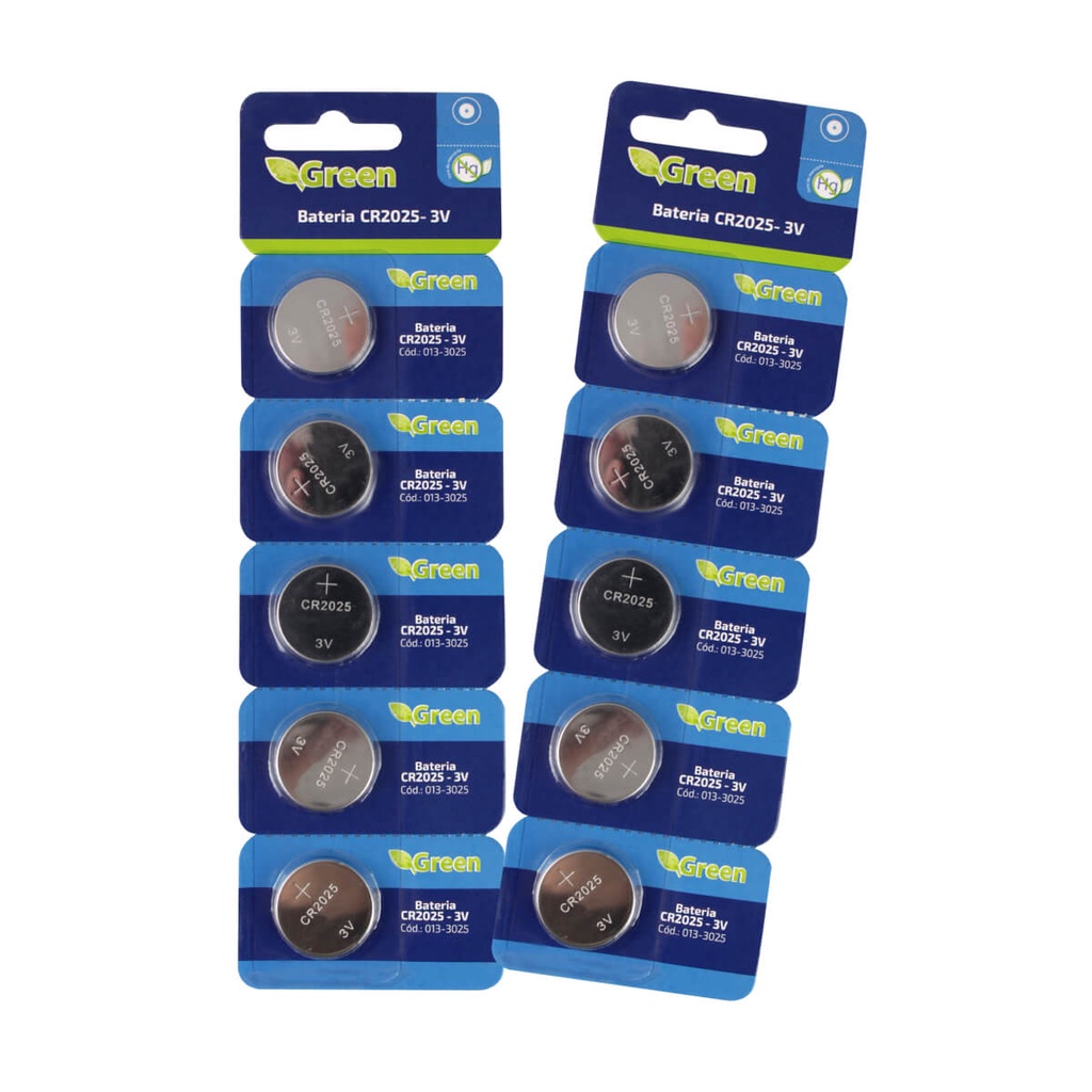 10X Bateria Moeda Cr2025 3v Alta Qualidade - Dura Muito
