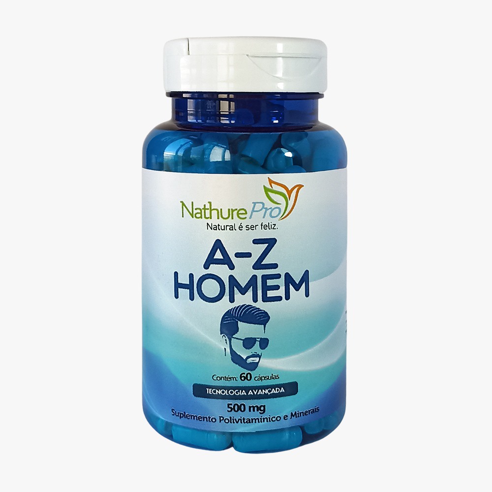 Multivitamínico A-z Homem 60 Cápsulas 500mg Melhora da Saúde e Bem-estar! — R$ 95,90 em Shopee