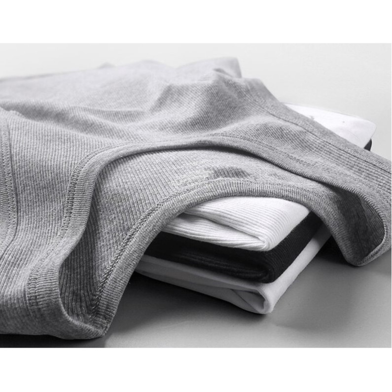 kit com 4 Regatas Masculina Americana Canelada Algodão e Elastano DE RIBANA CANELADA