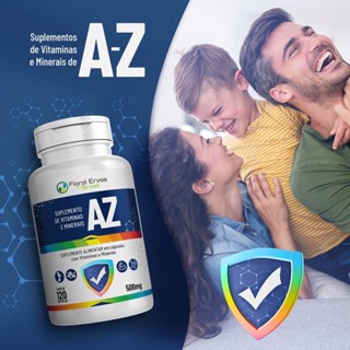 Vitamina Az c/120 cáps. original atleta imunidade rico em ferro, B1,B2,12,A,C,D,Zinco, Ferro homem mulher unissex completo moleza no corpo