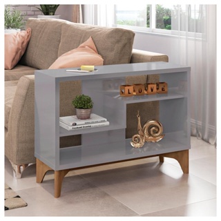 Estante Para Livro Decorativa Cinza Loft - Líder Design em Oferta na Shopee