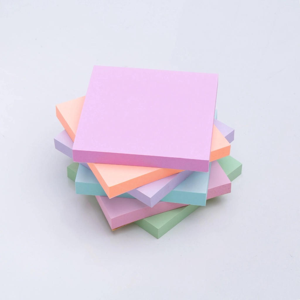 Bloco Adesivo 76x76mm Tons Pasteis 100 Folhas - Maxprint