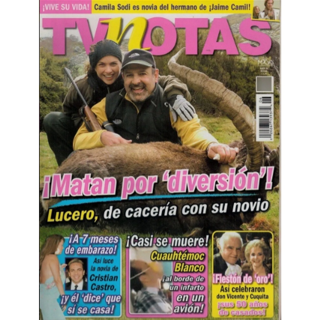 REVISTA TV NOTAS, DE FEVEREIRO/2014, COM LUCERO E MICHEL KURI NA CAPA.