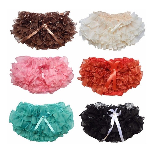 Kit 5 Calcinha Infantil Bunda Rica Fitinho Babado Rendada em Oferta na Shopee