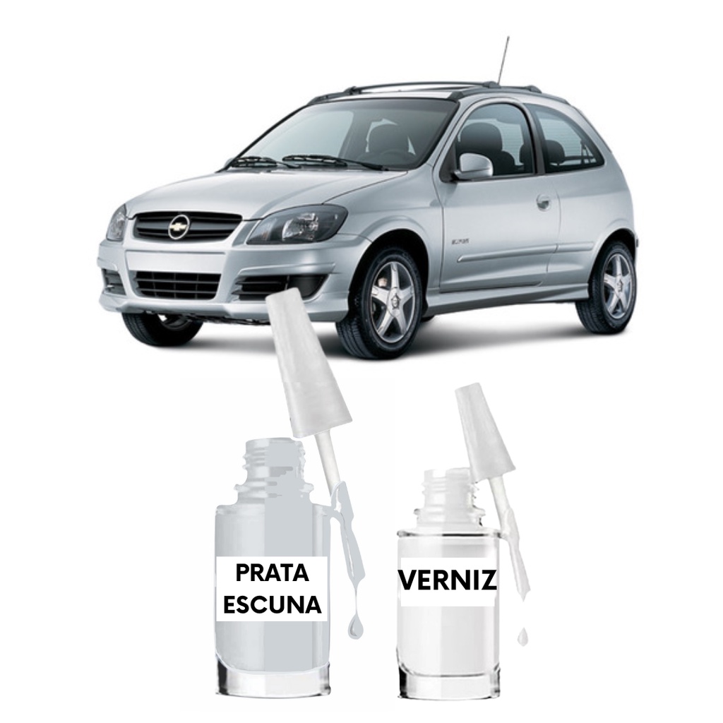 Tinta Tira Risco Automotivo Celta Prata Escuna 2004/2005
