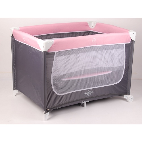 Berço Cercado Portátil Confort Rosa Baby Style